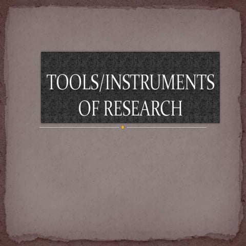 6.tools of research