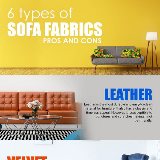 6 Types of Sofa Fabrics PDF