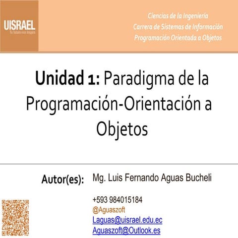 6-Unidad 1. Paradigma de la Programación-Orientación a Objetos