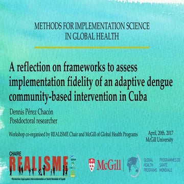 A reflection on frameworks to assess implementation fidelity of an adaptive d...