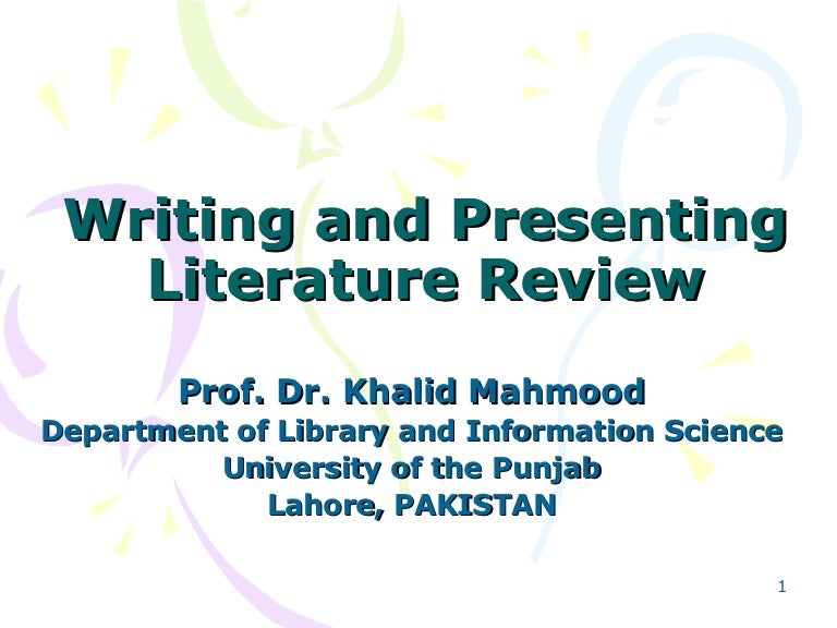 Writing the discussion section of a literature review