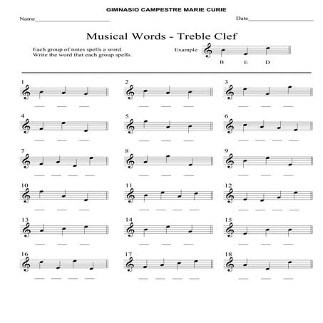 6000 musical words treble 1