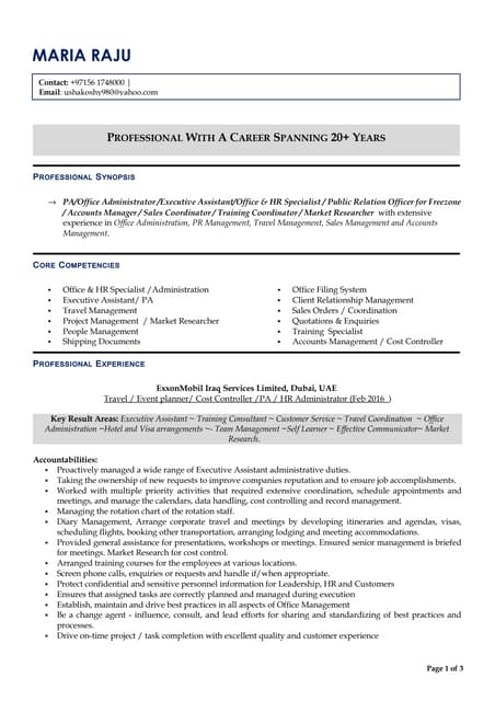 CERT - CLAREDON PARKER - EXECUTIVE SECRETARY | PDF