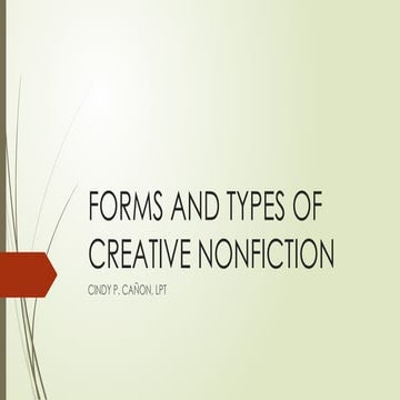 Understanding various forms and types | PPTX