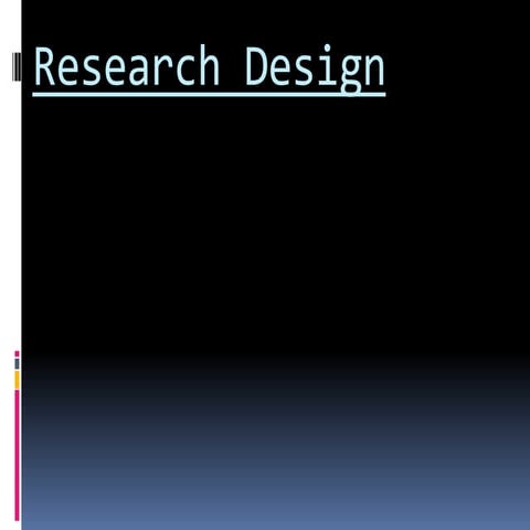 Research Design PPT | PPTX | Science