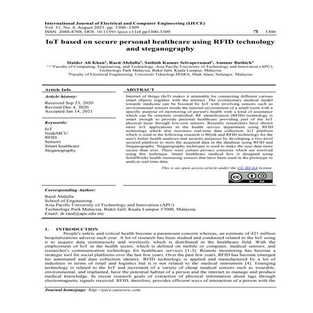 IoT based on secure personal healthcare using RFID technology and ...