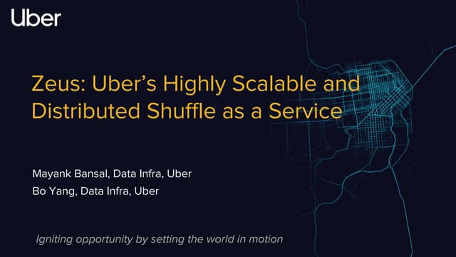 Zeus: Uber’s Highly Scalable and Distributed Shuffle as a Service