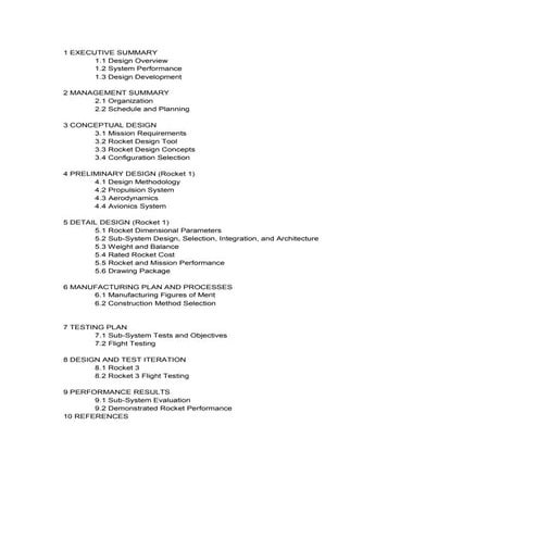 Sounding Rocket Final Report