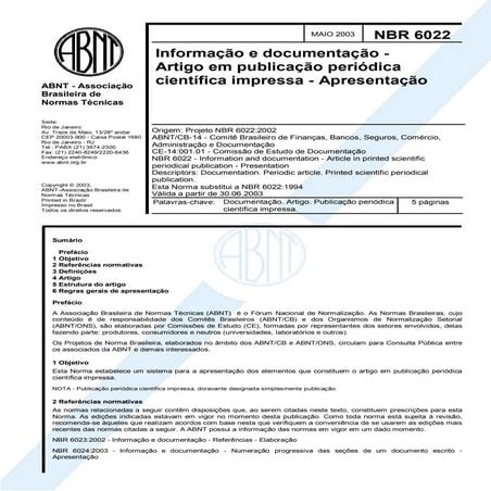 Artigos e Publicao de Peridicos 