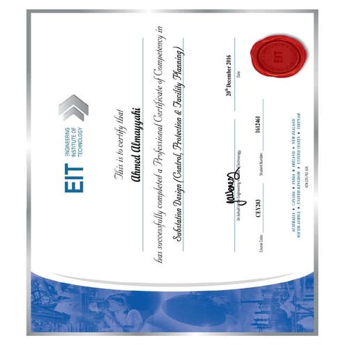 EIT Electrical Engineering certification | PDF