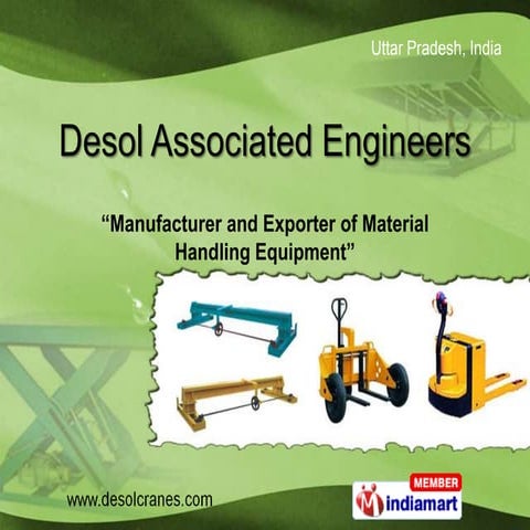 Material Handling Equipment by Desol Associated Engineers, Ghaziabad