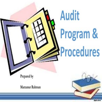 Presentation 3 - Audit Program & Procedure