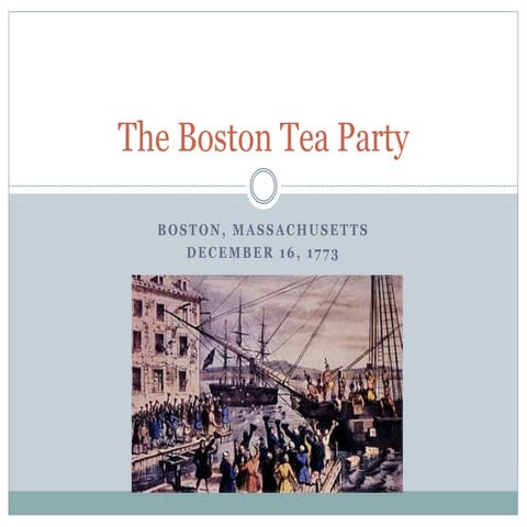 Boston tea party | PPTX