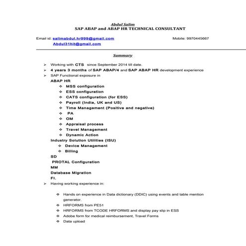 Abdul Salim sap Abap