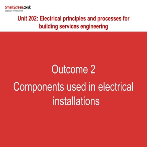 Components used in electrical installations