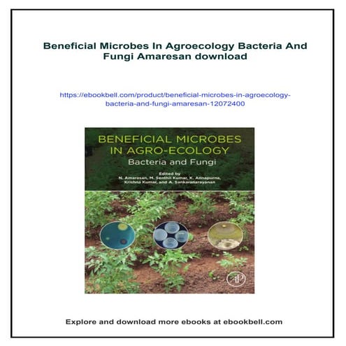 Beneficial Microbes In Agroecology Bacteria And Fungi Amaresan | PDF