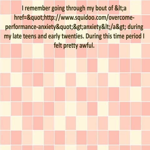 Learning How to Help Yourself Through Anxiety