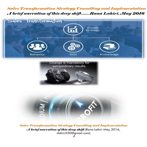 A brief narration on Sales Transformation