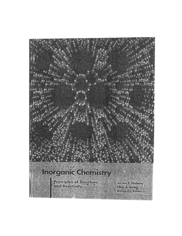 Huheey Inorganic Chemistry Pdf
