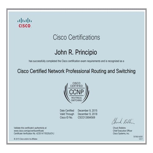CCNP R&S Certification | PDF