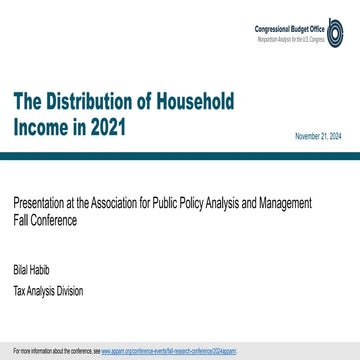 The Distribution of Household Income in 2021
