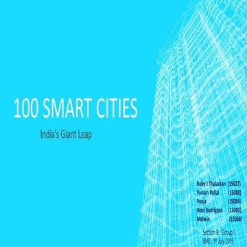 B1 BME - The quest to build 100 smart cities and problems on the way ...