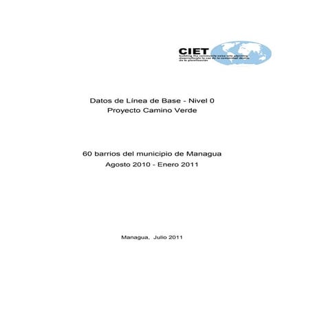 60 barrios managua línea de base