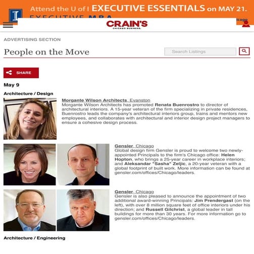 People On The Move - Crain's Chicago Business