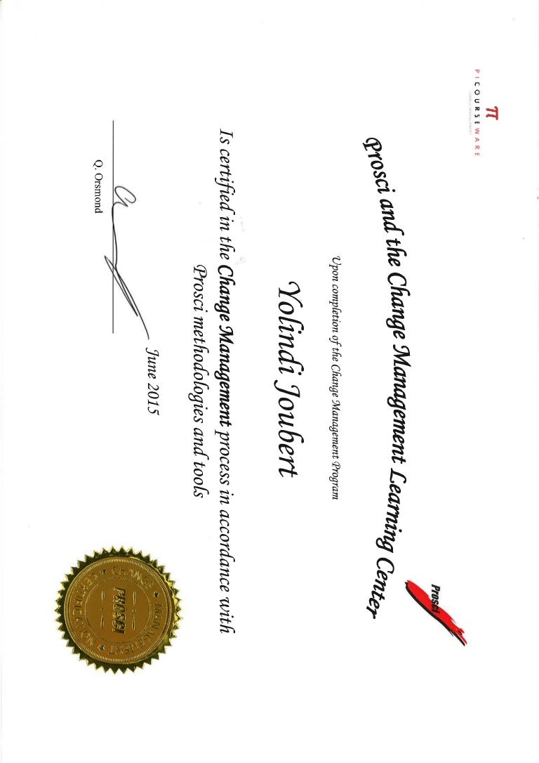 Prosci Certification Badges User Guide