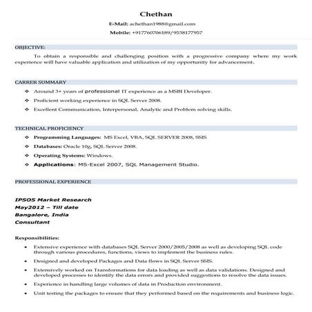 CHETHAN RESUME_MSBI DEVELOPER