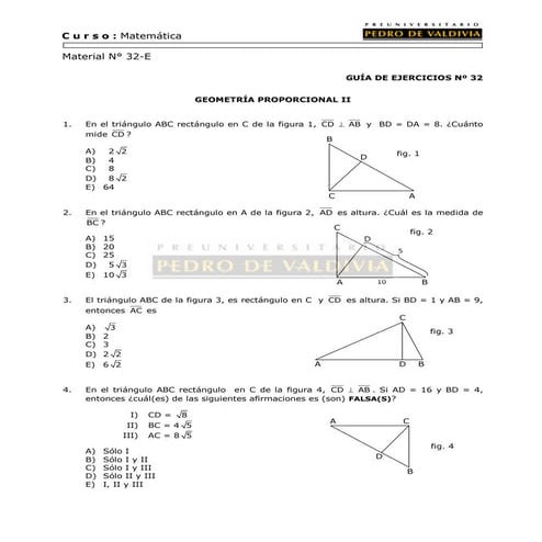 60 ejercicios geometría proporcional 2