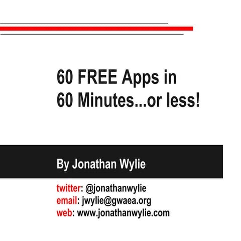 60 free apps in 60 minutes