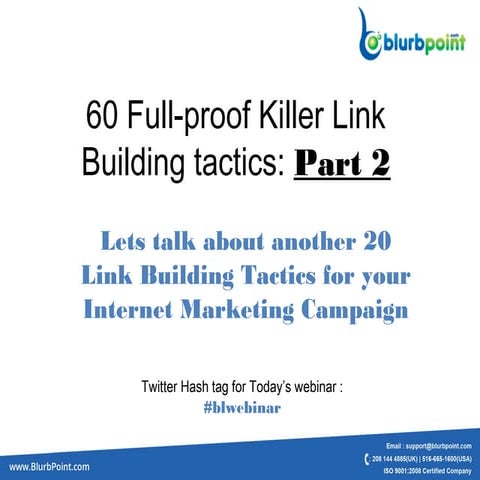 60 Killer Link Building Tactics Part 2