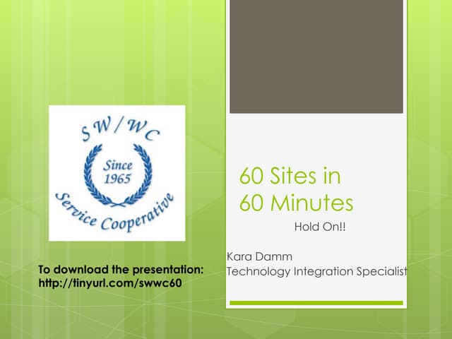 60 sites in 60 minutes