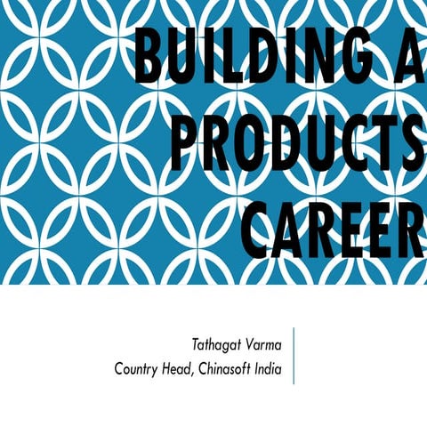 Building A Products Career