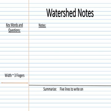 61. Watershed Notes | PPTX