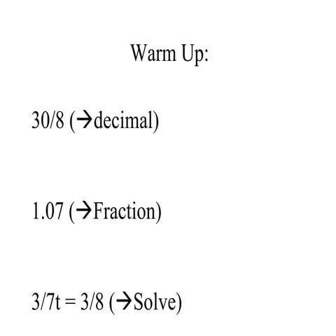 6.1 Ratios And Unit Rates