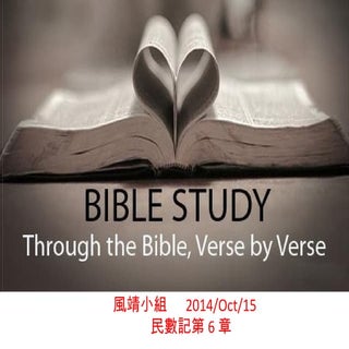 民數記6章1015 風靖