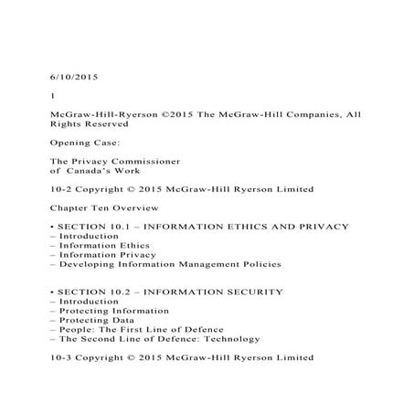 6102015 1 McGraw-Hill-Ryerson ©2015 The McGraw-Hill .docx