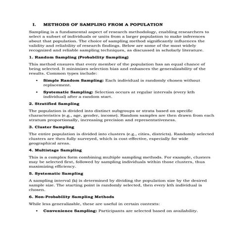 Statistics: Method of Sampling from Data collection method.Population ...