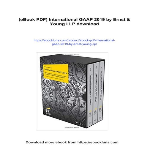 (eBook PDF) International GAAP 2019 by Ernst & Young LLP