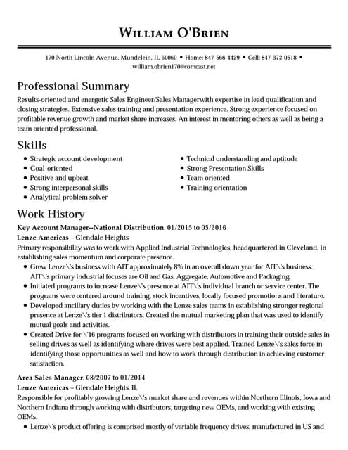 William O 39 Brien Resume 1 PDF - 610c2e7e 3ca8 4e04 80d0 B2cd6e163d98 160703010901 Thumbnail 