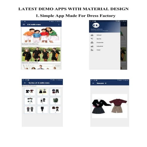 LATEST DEMO APPS WITH MATERIAL DESIGN | PDF