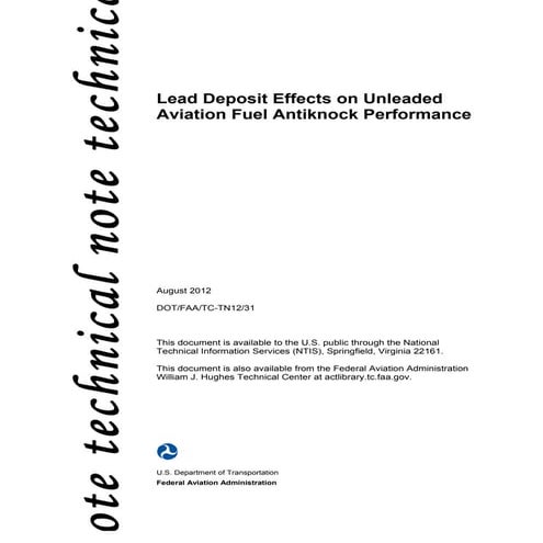 tctn12-31 LeadDepositEffectsUnleadedFuelAntiknockPerformance