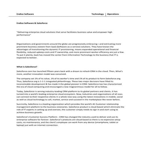 Endive Software                                                              ...