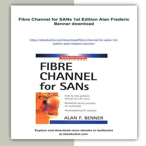 Fibre Channel for SANs 1st Edition Alan Frederic Benner