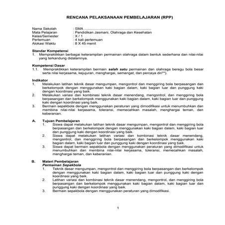 61360831 rpp-penjaskes-sma-x-semester-1 | DOC