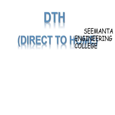 Direct to home television PDF format saminar