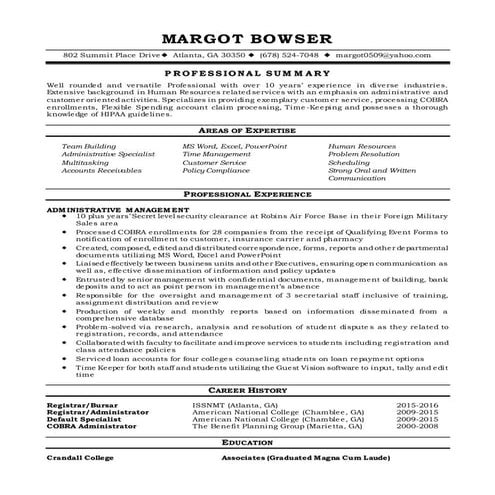 Margot Bowser - Revised 040116