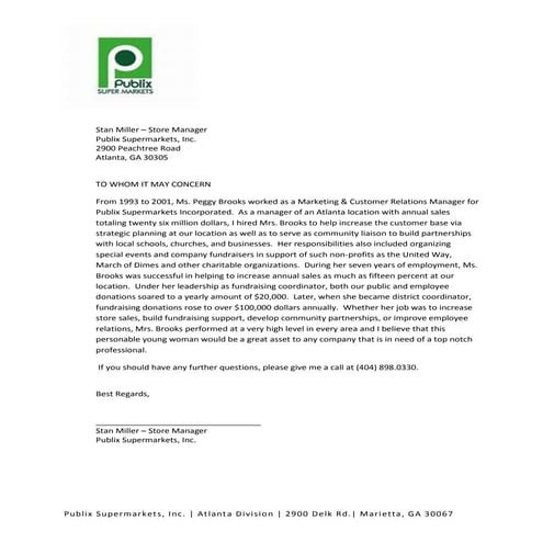 recommendation letter - stan miller